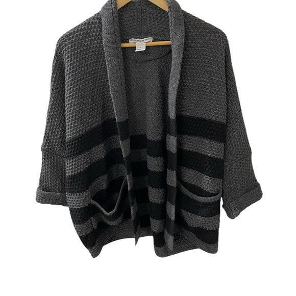 Cotton Emporium Open Front Oversized Size Small Oversized  Boyfriend Cardigan - Picture 1 of 5